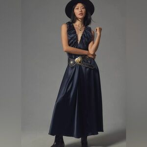 Acler ⭐️NWT⭐️ Navy V-Neck maxi dress size 4